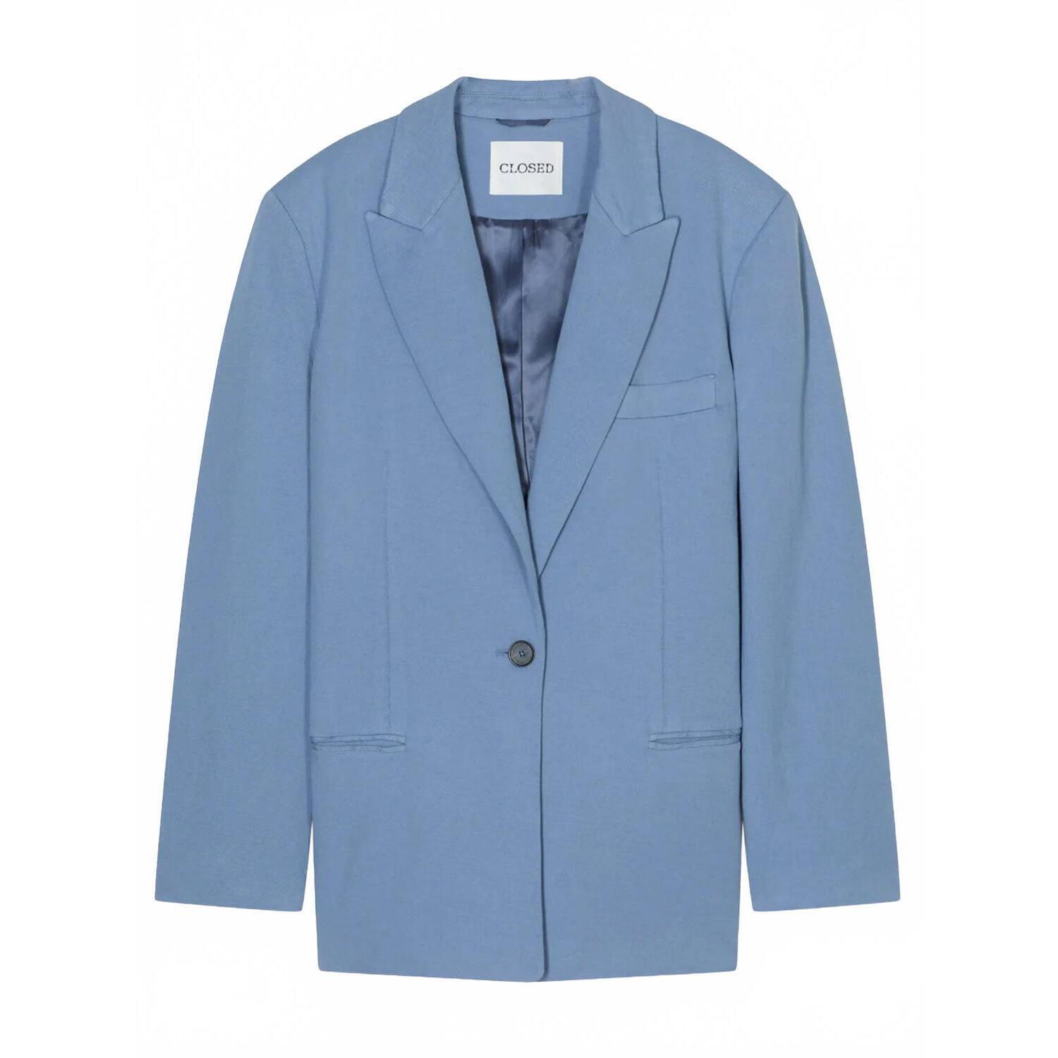 New Closed Women's Contemporary Blazer In Stone Blue